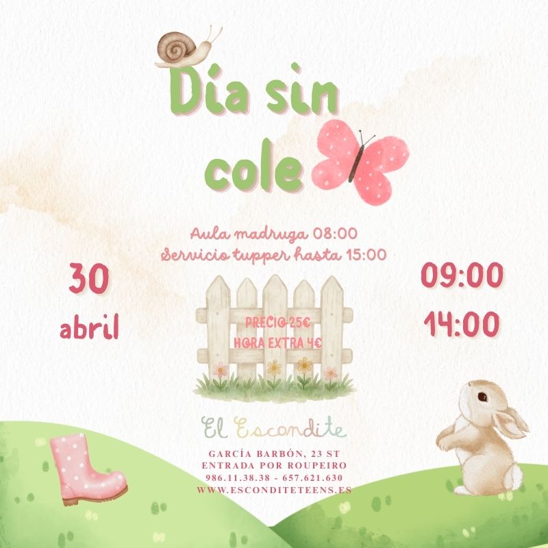 Día sin cole (30 abril)