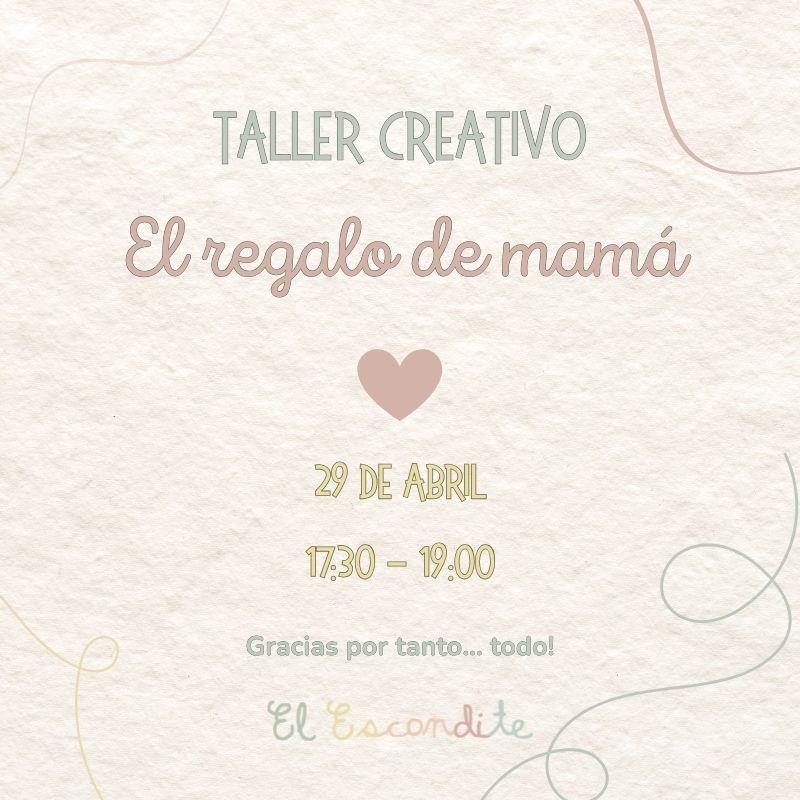 Taller creativo “El regalo de mamá”